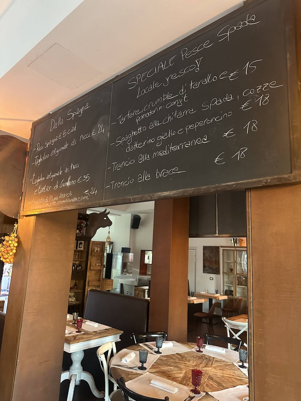 Menu di Bacaro & Zio Pesce steak & fish restaurant 