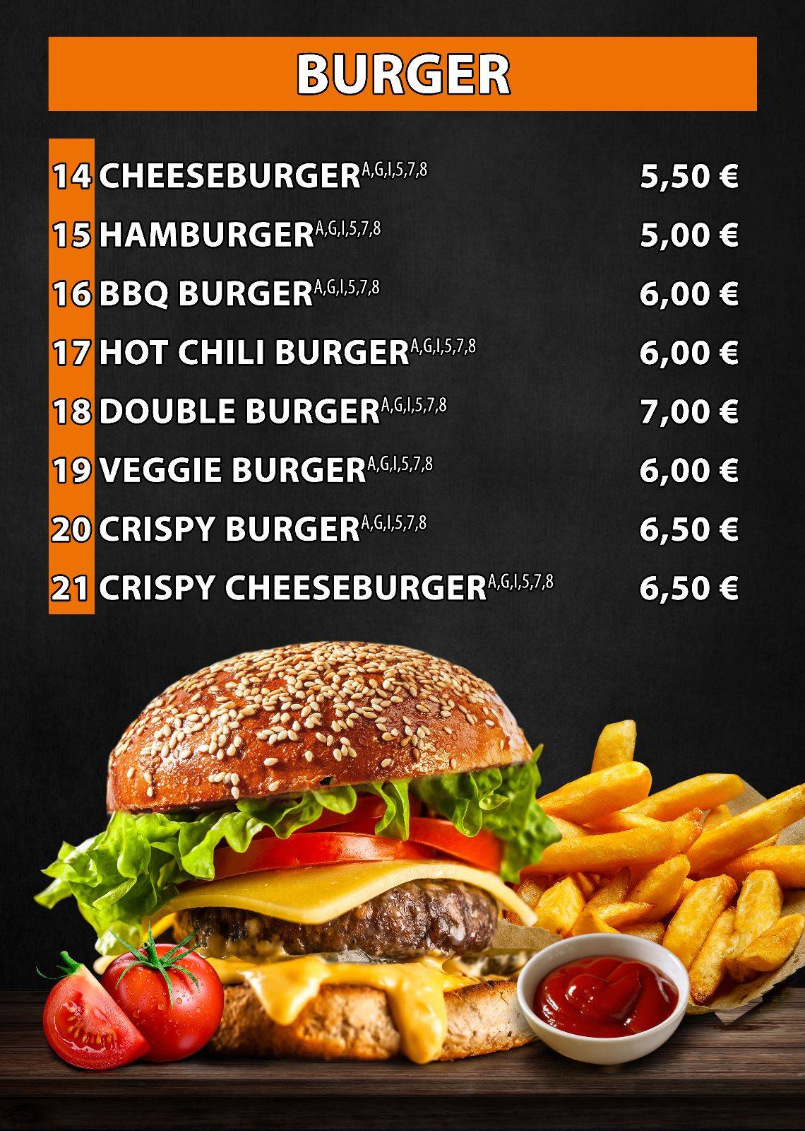 Speisekarte von Ali Baba Döner restaurant, Bad Berneck im Fichtelgebirge