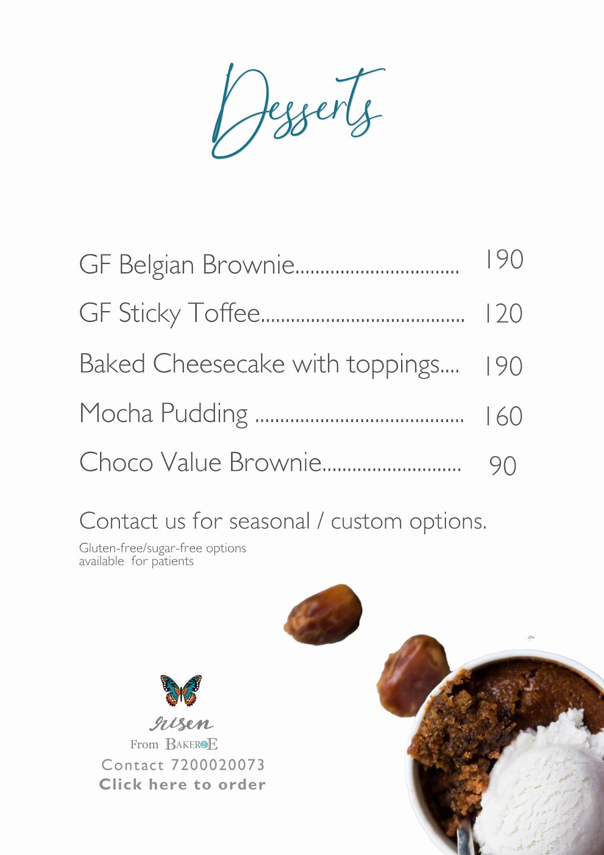 Bakeroe- customized cakes in coimbatoreonline cake delivery in coimbatore menu