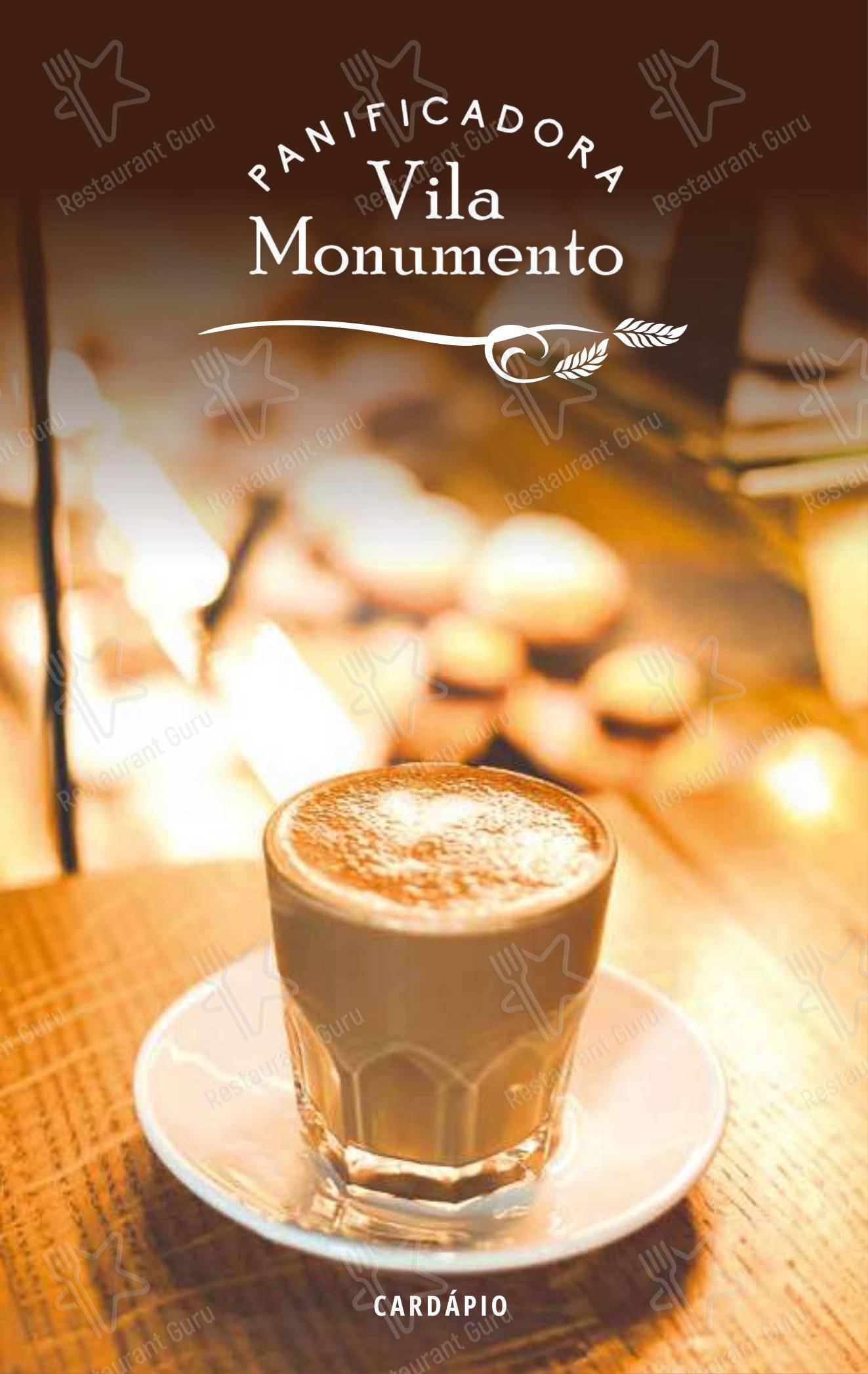Panificadora Vila Monumento em São Paulo - Menu bar