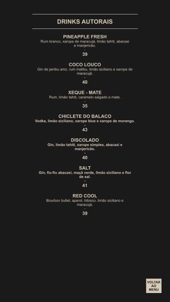 BalacoolBar cardápio