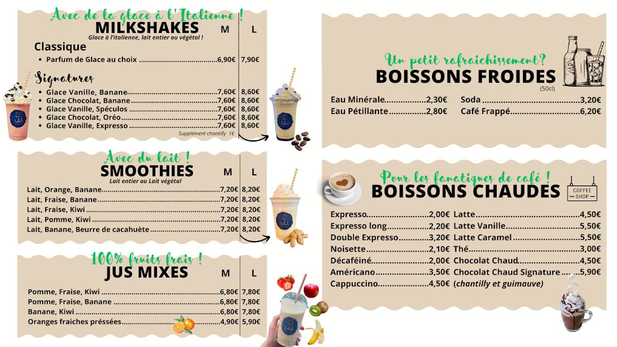 Menu de Balata