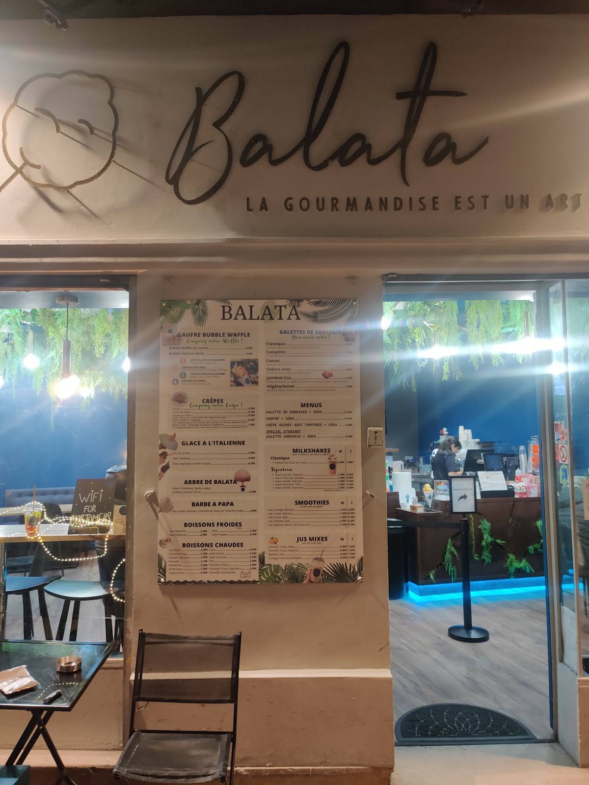 Menu de Balata