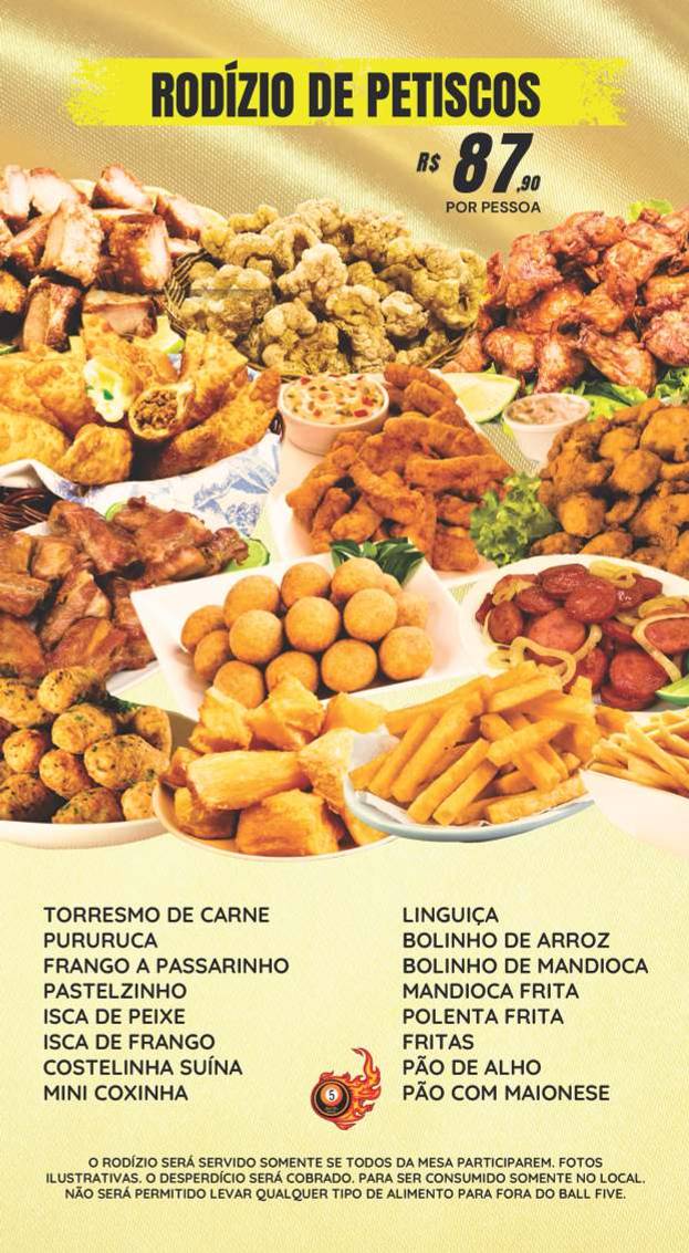 Ball Five Augusta cardápio