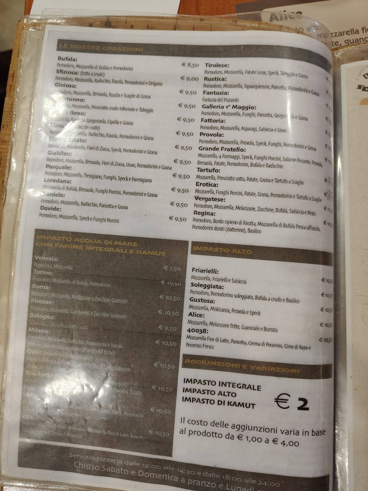 Menu di Bambu' 