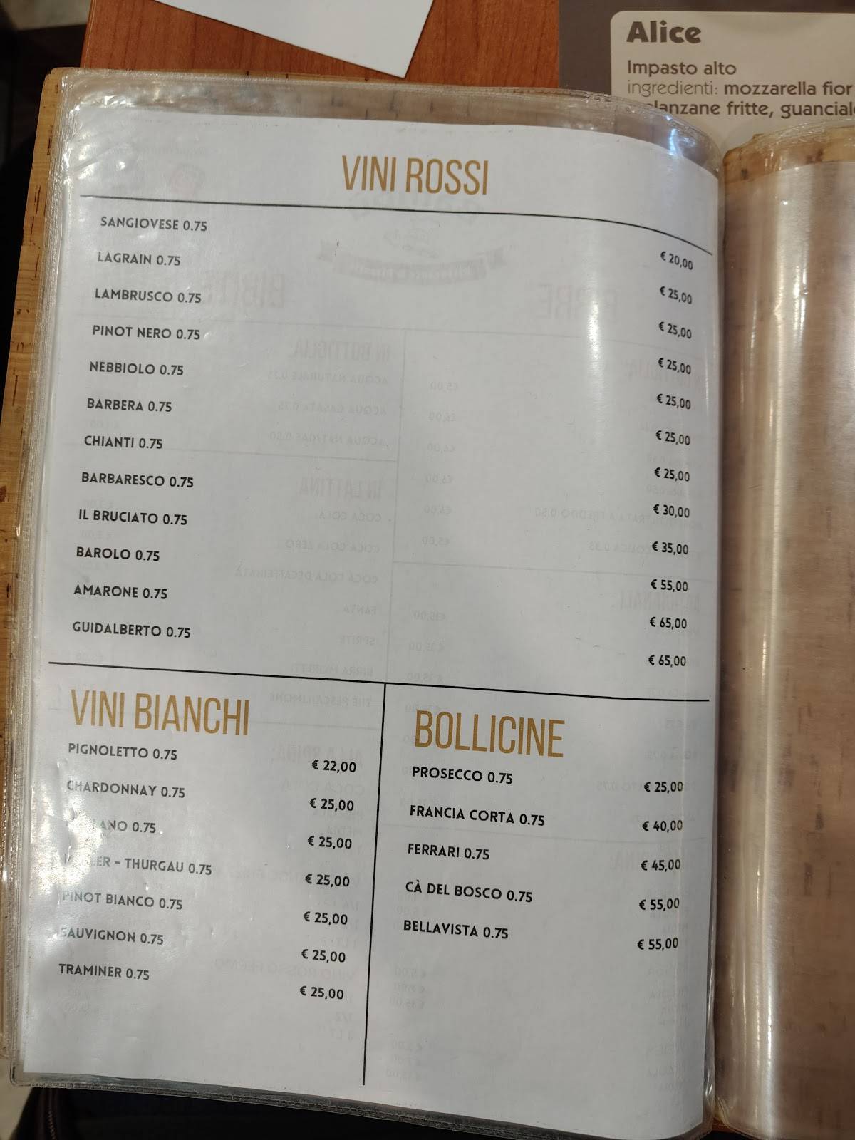 Menu di Bambu' 