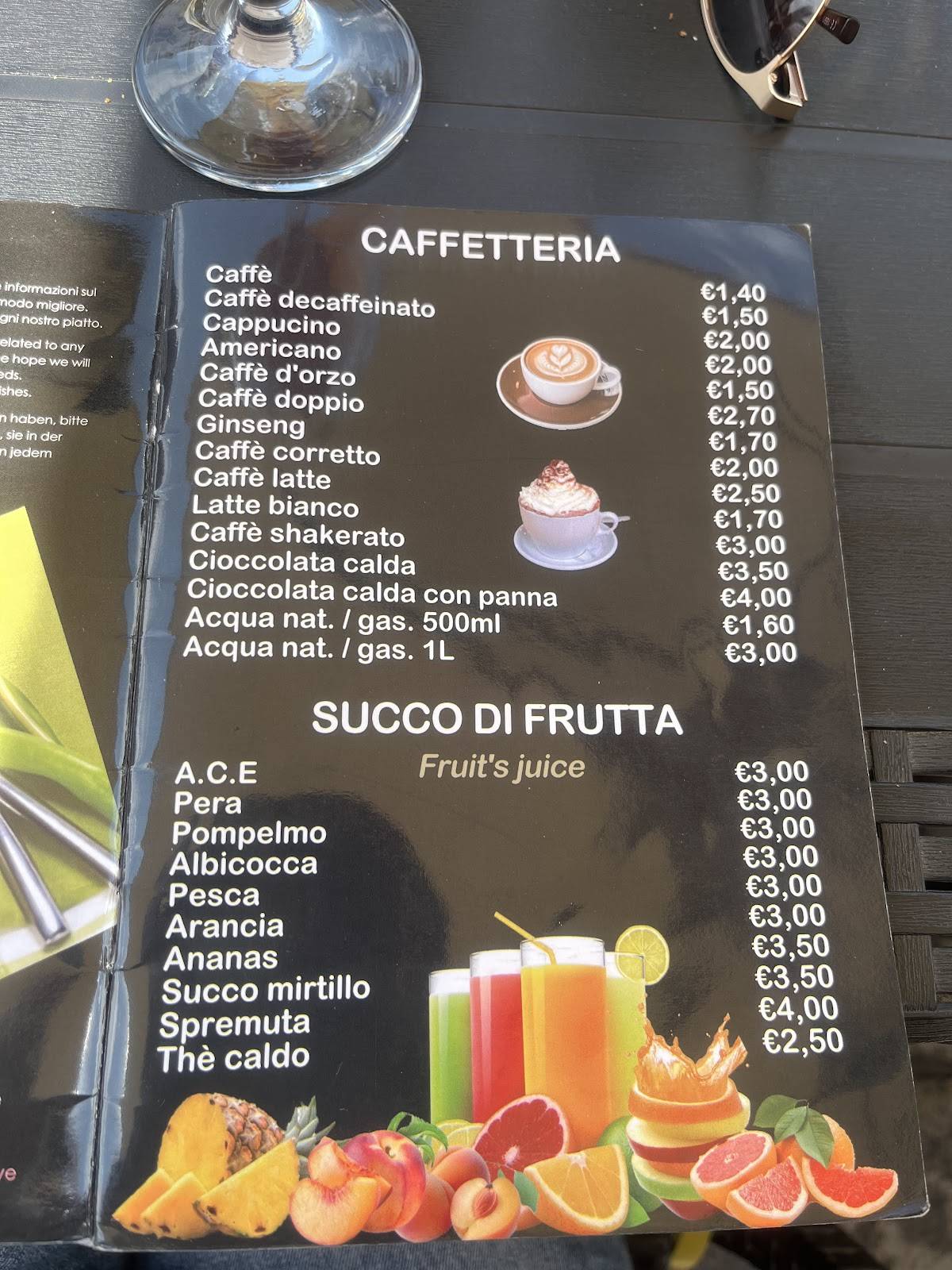 Menu di Bar Falcone 
