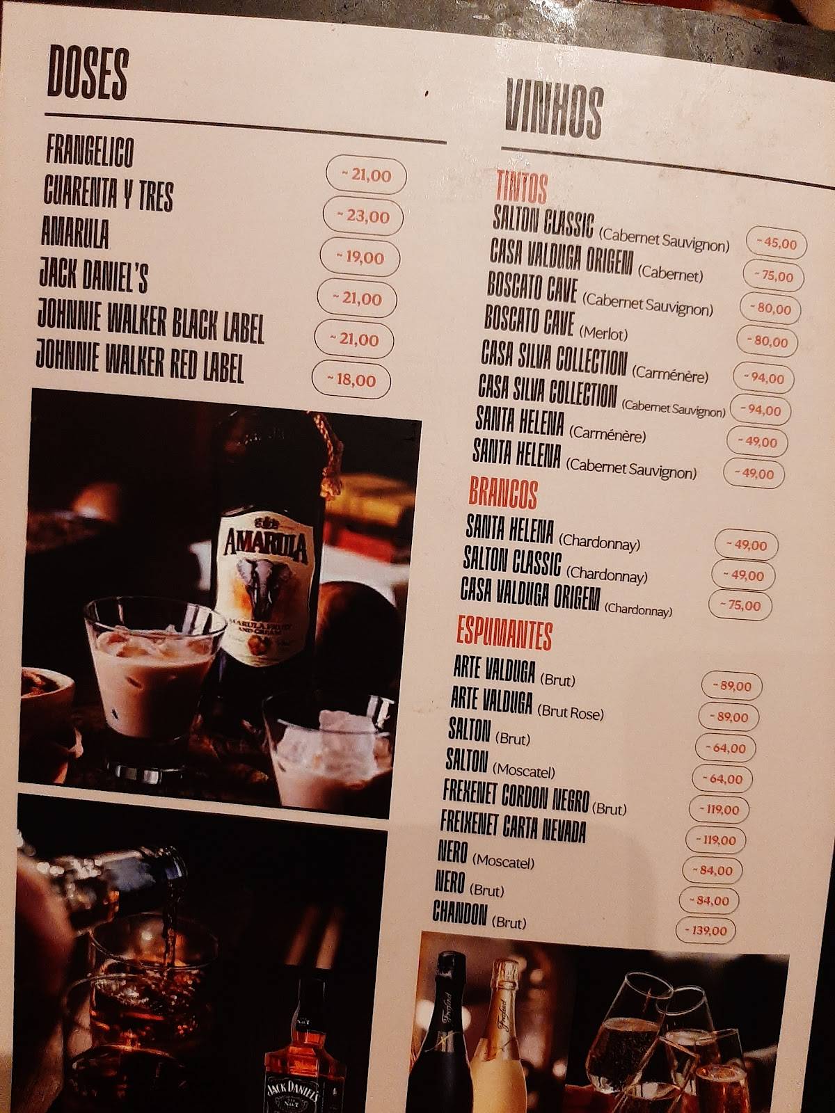 Bar Imperial cardápio