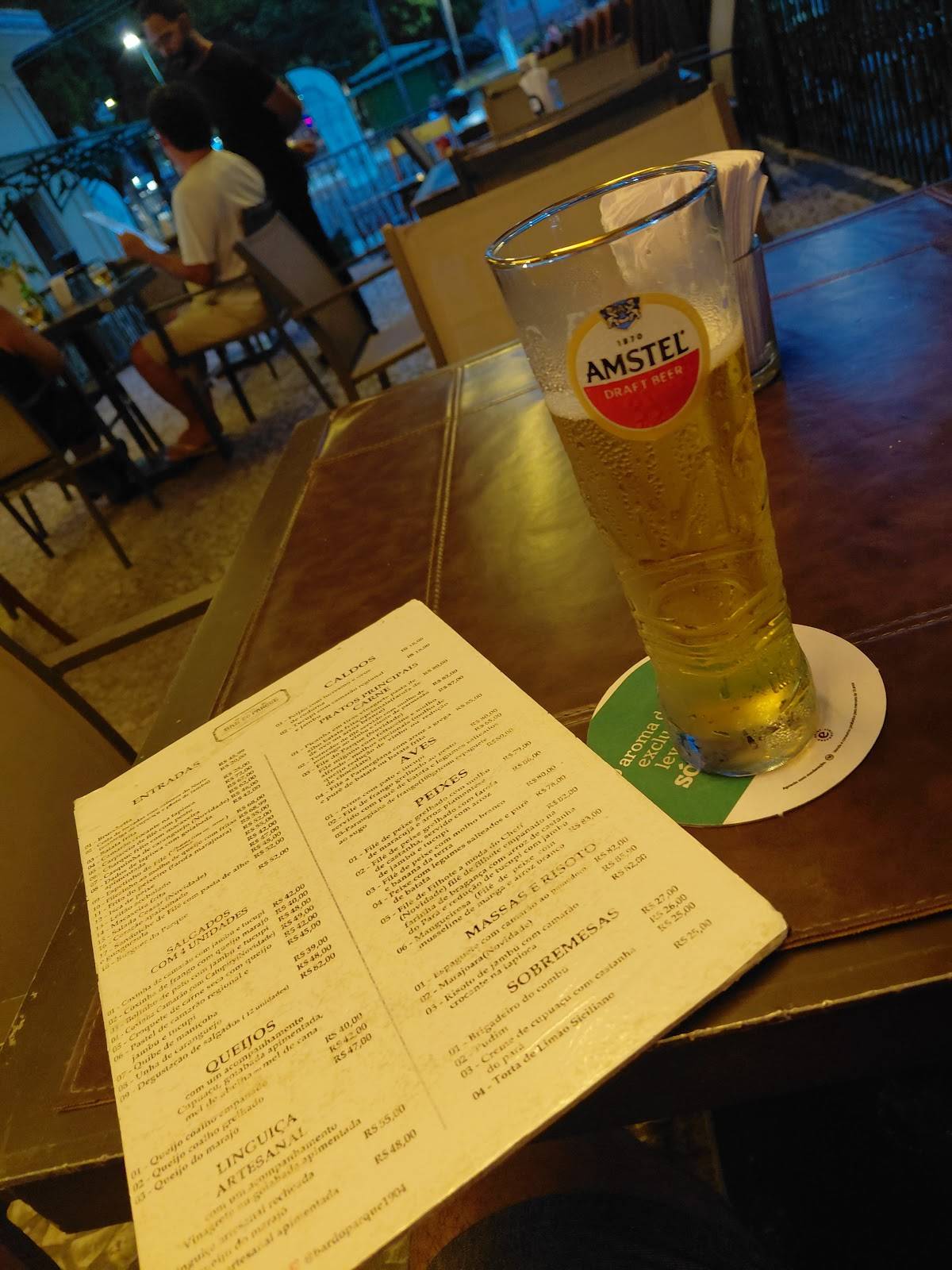 Bar do Parque cardápio