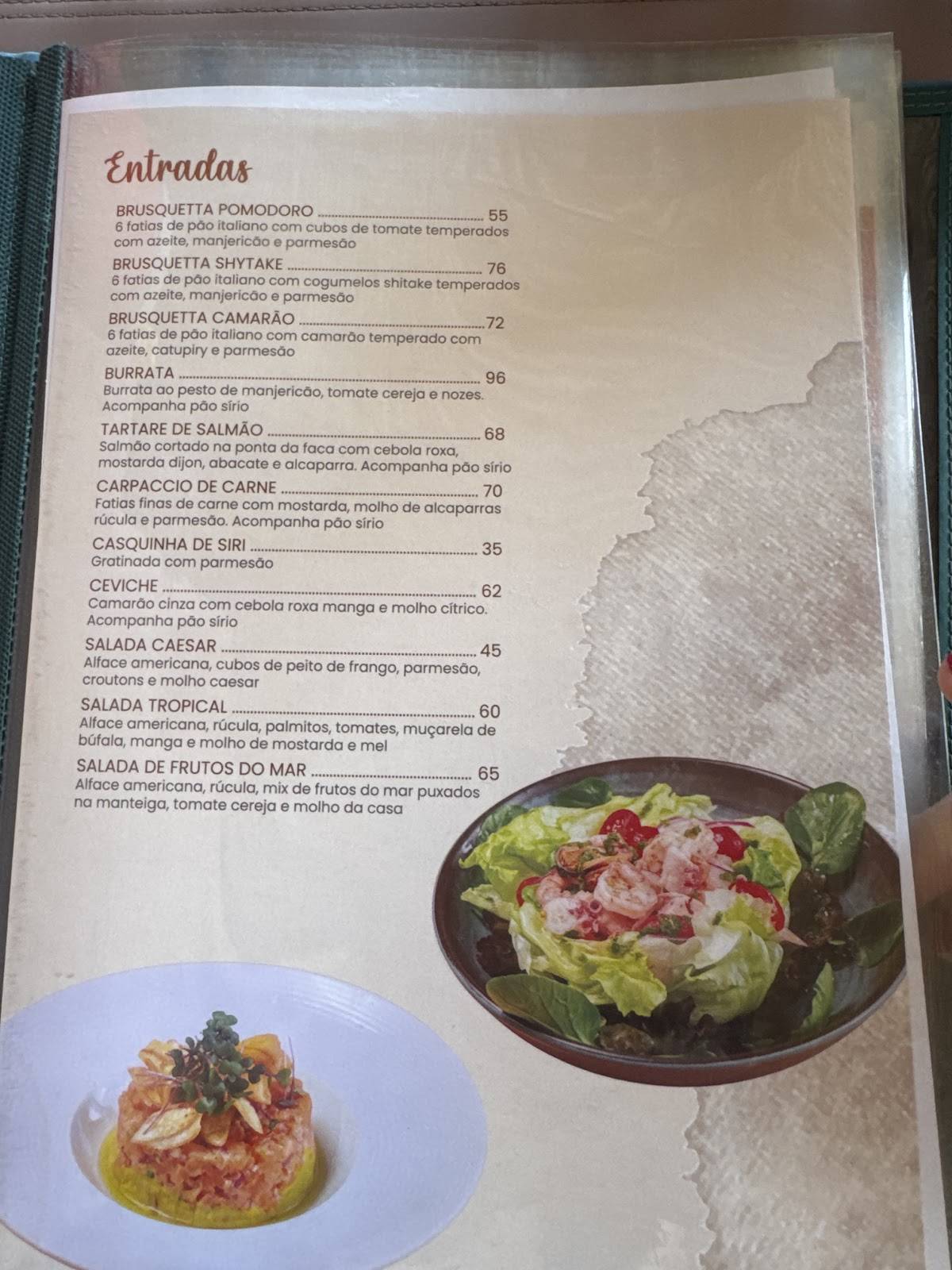 Bar e Restaurante Anzol cardápio