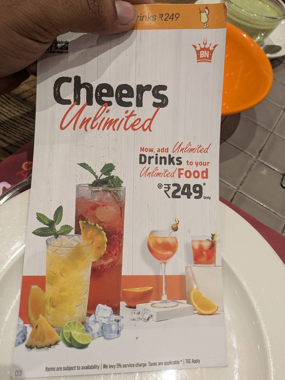 Barbeque Nation - Kakkanad menu