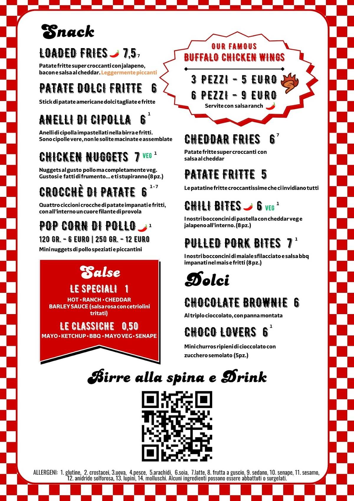 Menu di Barley House 