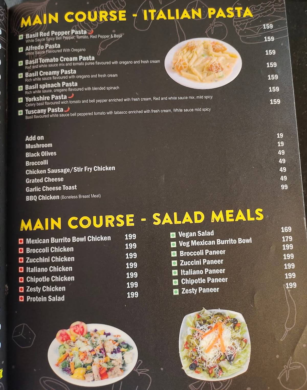Menu At Basil Cafe Manipal menu-at-basil-cafe-manipal