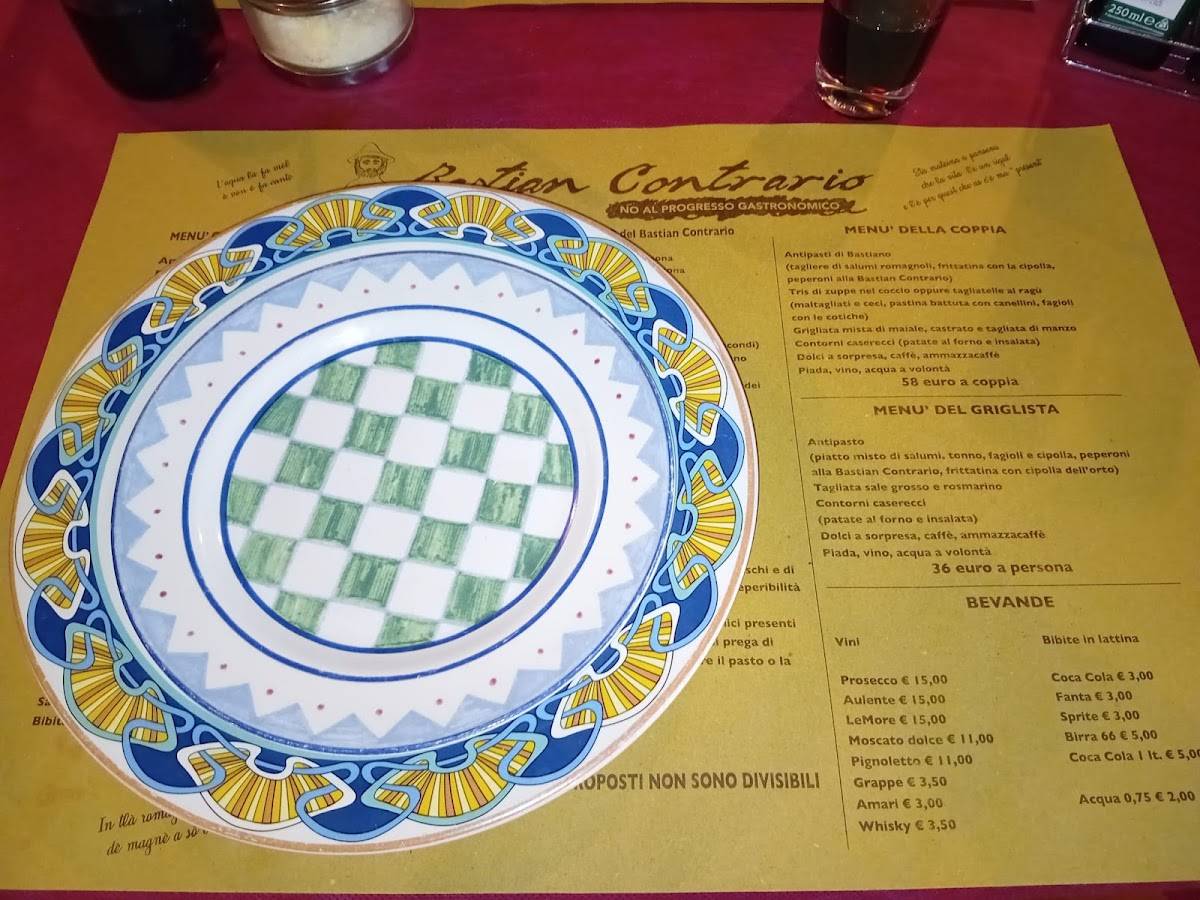 Menu di Bastian Contrario 