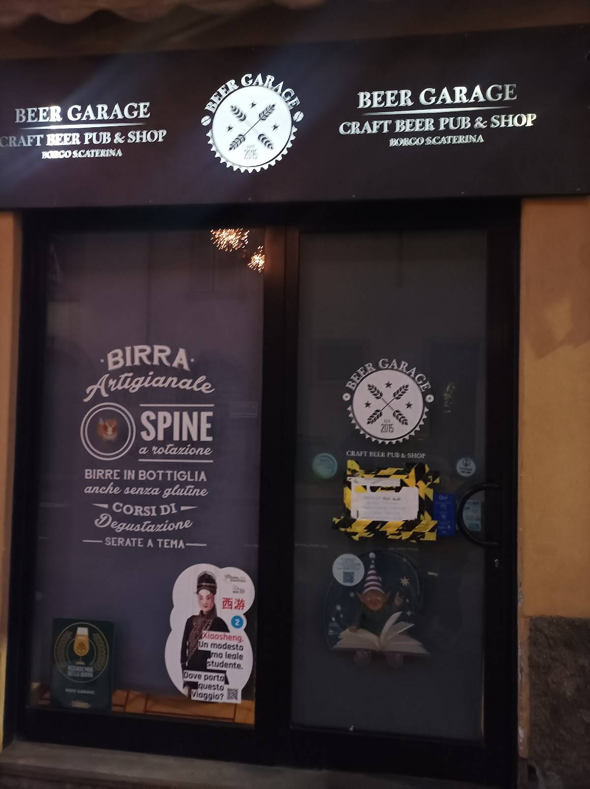Menu di Beer Garage 