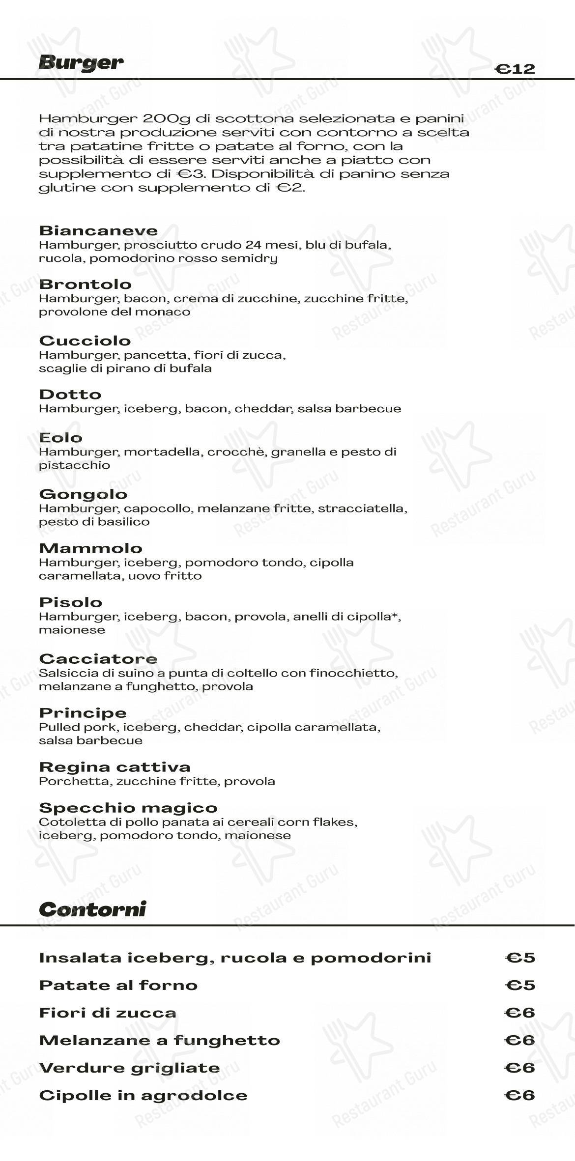Menu di BEERMÀNÌA - Pizzeria Braceria Hamburgeria - Menu