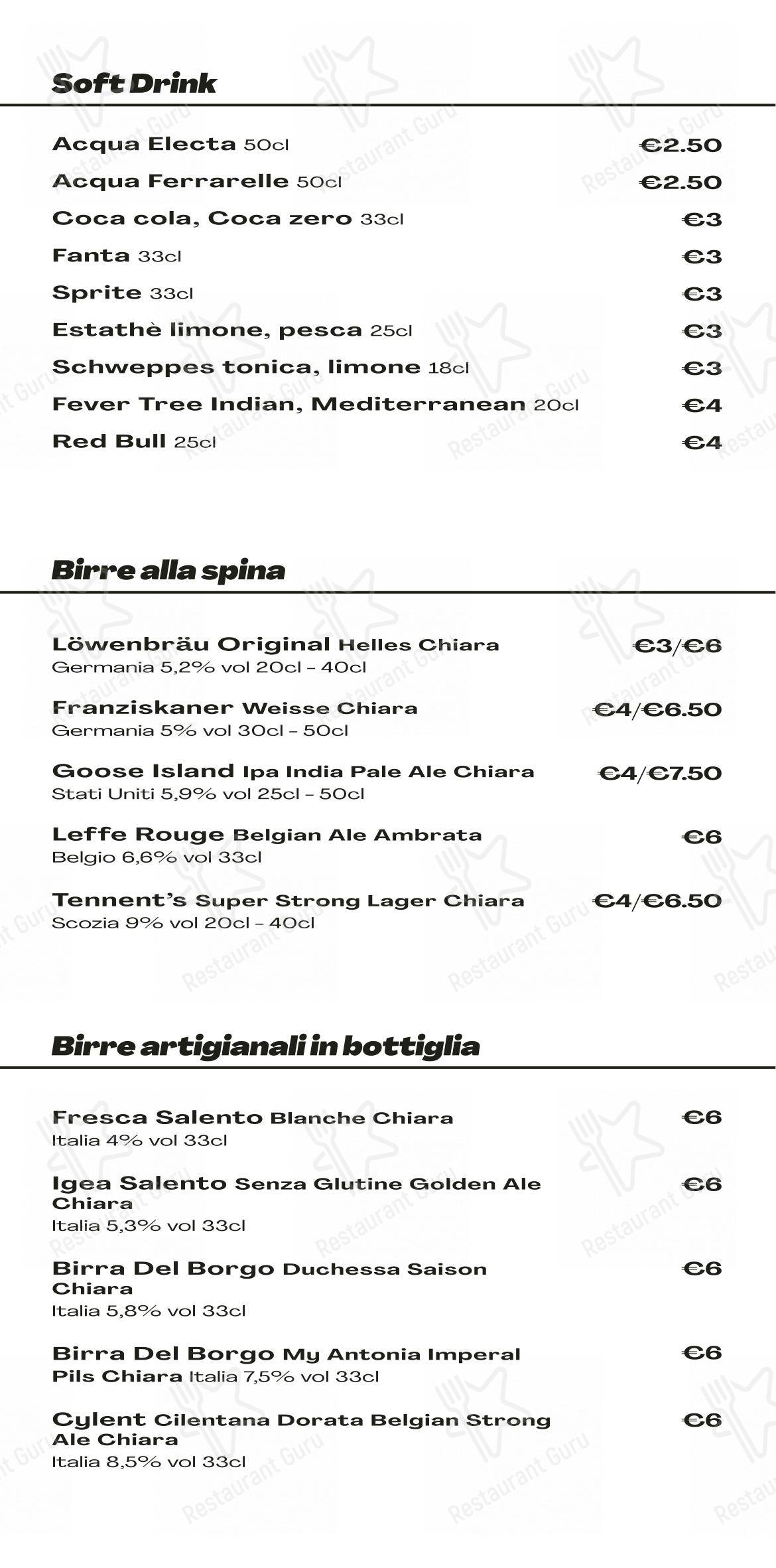 Menu per BEERMÀNÌA - Pizzeria Braceria Hamburgeria pub & bar