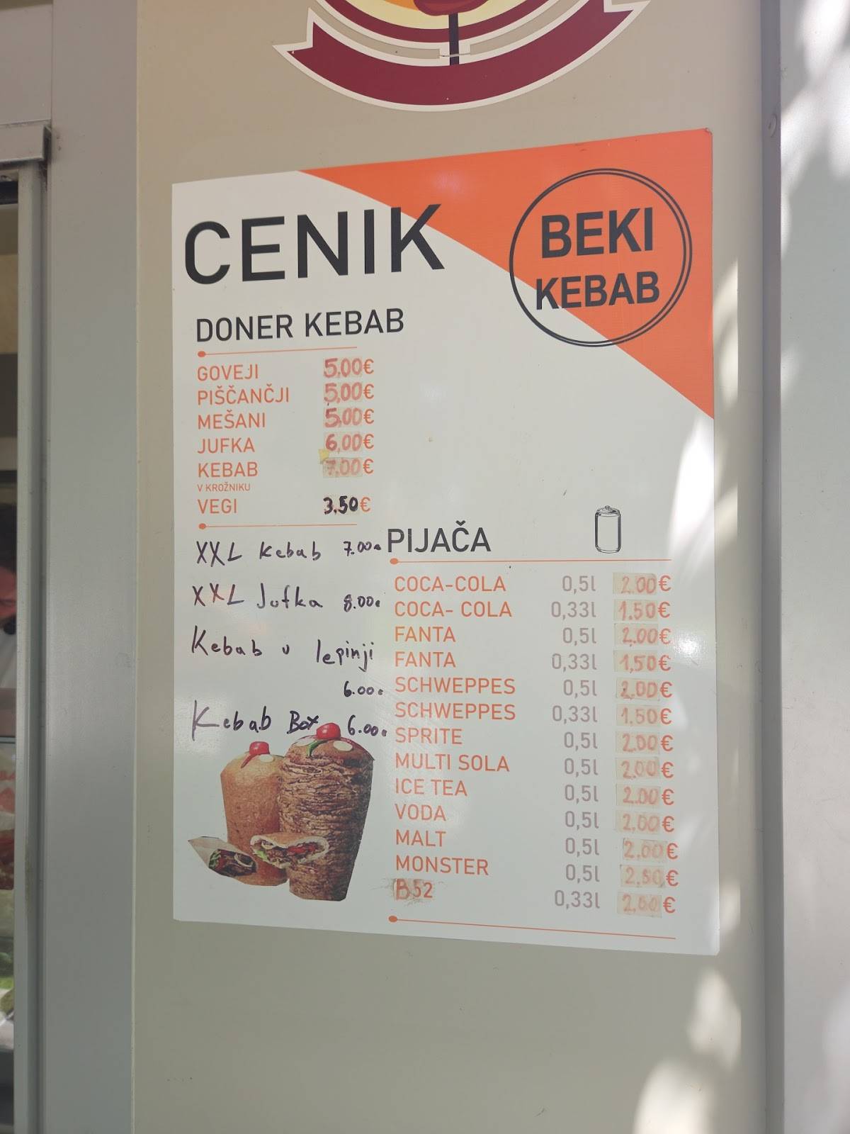 Menu di Beki Kebab 