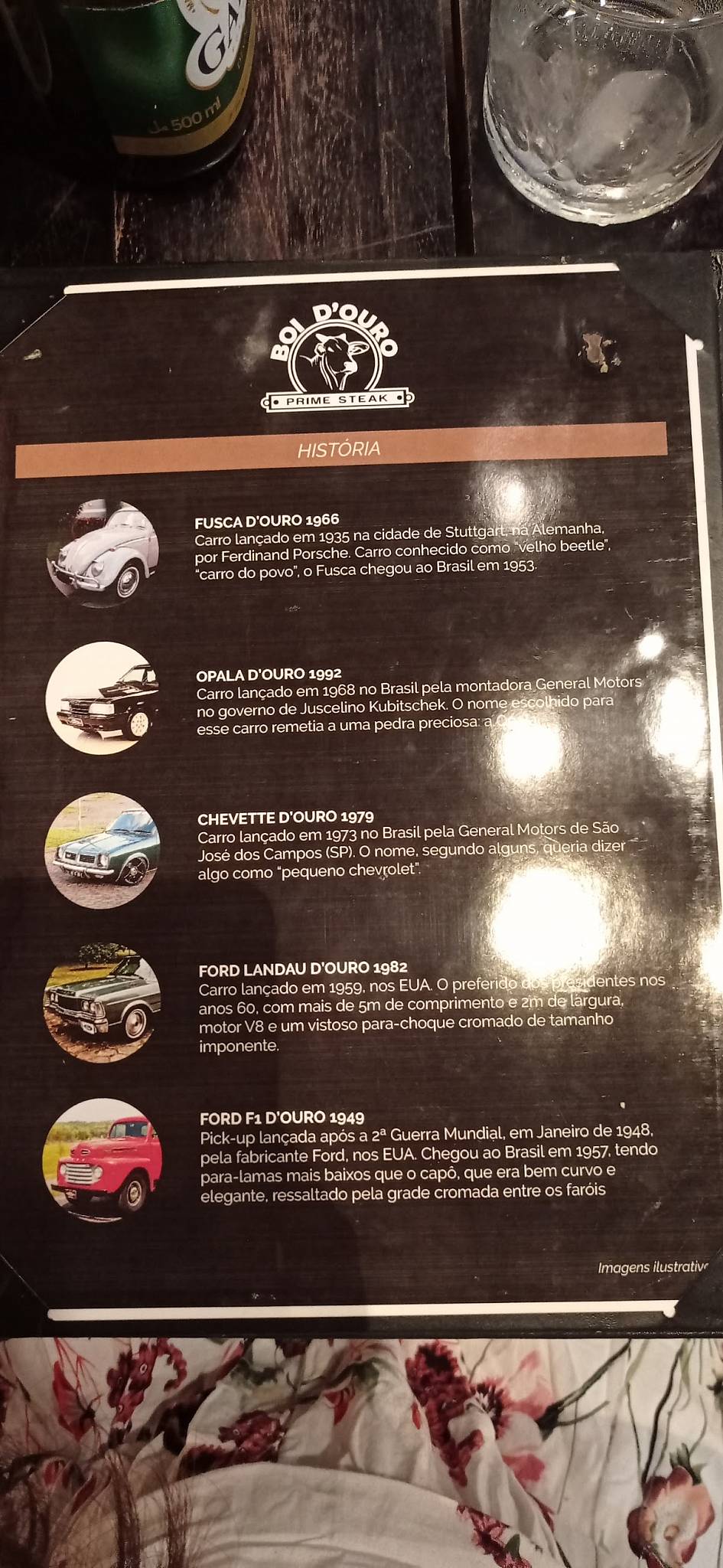 Churrascaria Boi D'Ouro cardápio