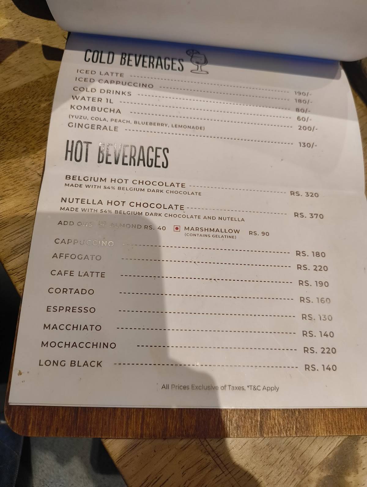 Brik Oven - Neapolitan Style Pizzas (Church Street) menu