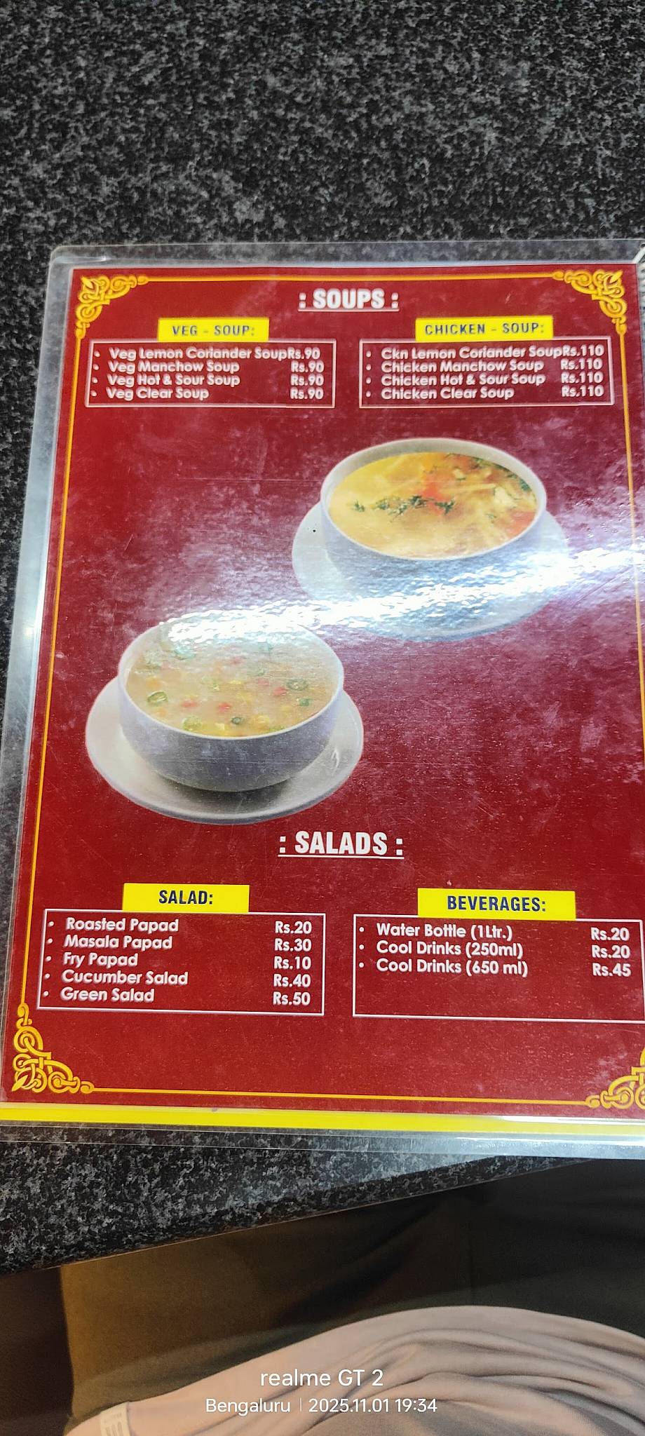 Indus Restaurant Best restaurant in btm layout menu