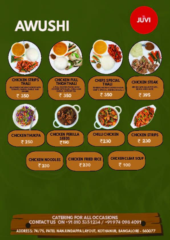 Juvi Restaurant menu