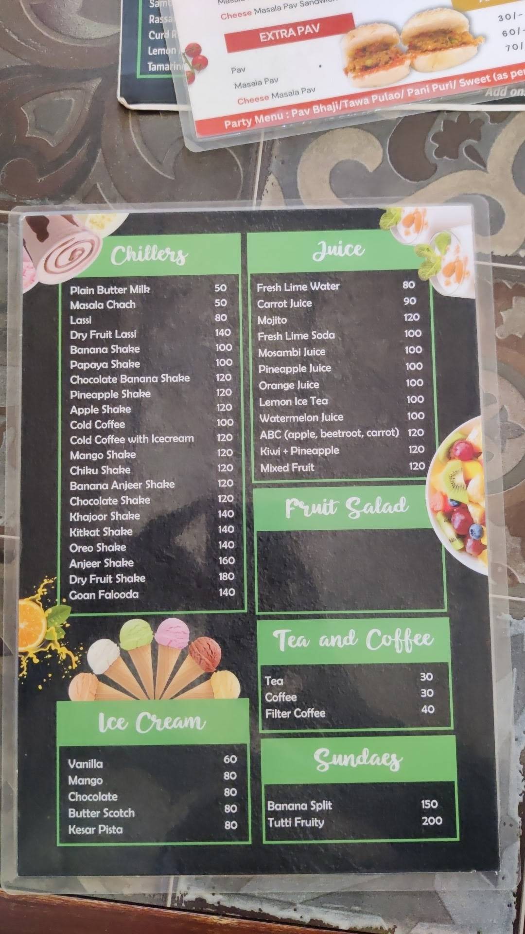 Idli & More menu
