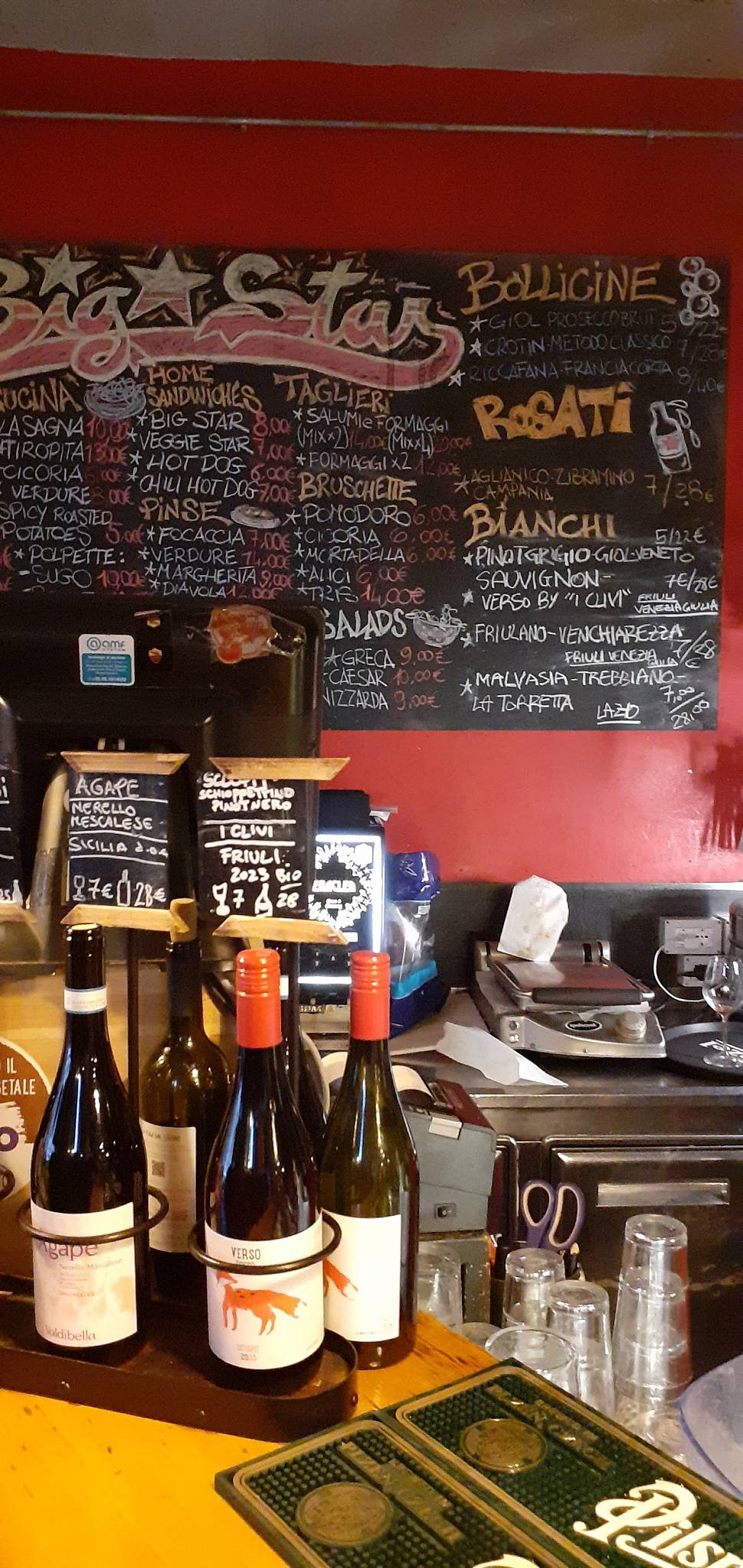 Menu di Big Star Bar Diner 