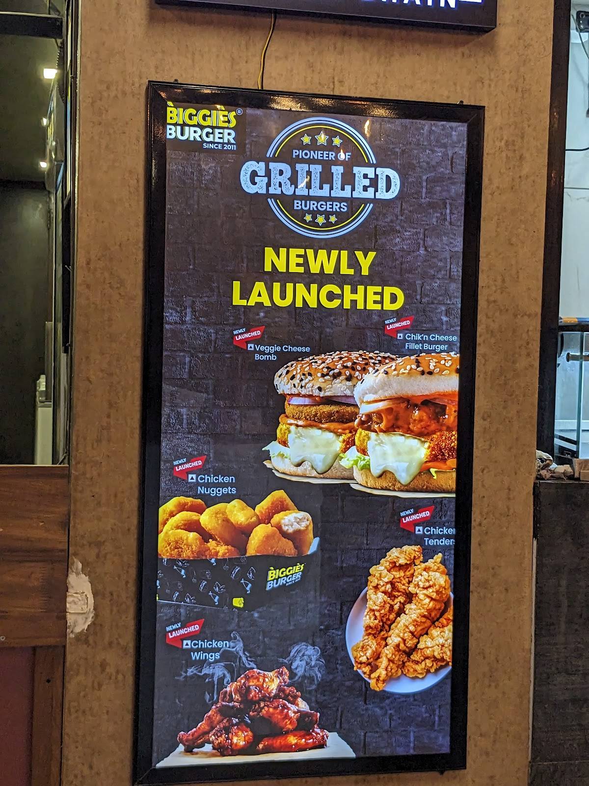 Biggies Burger Brookefields Mall Coimbatore menu