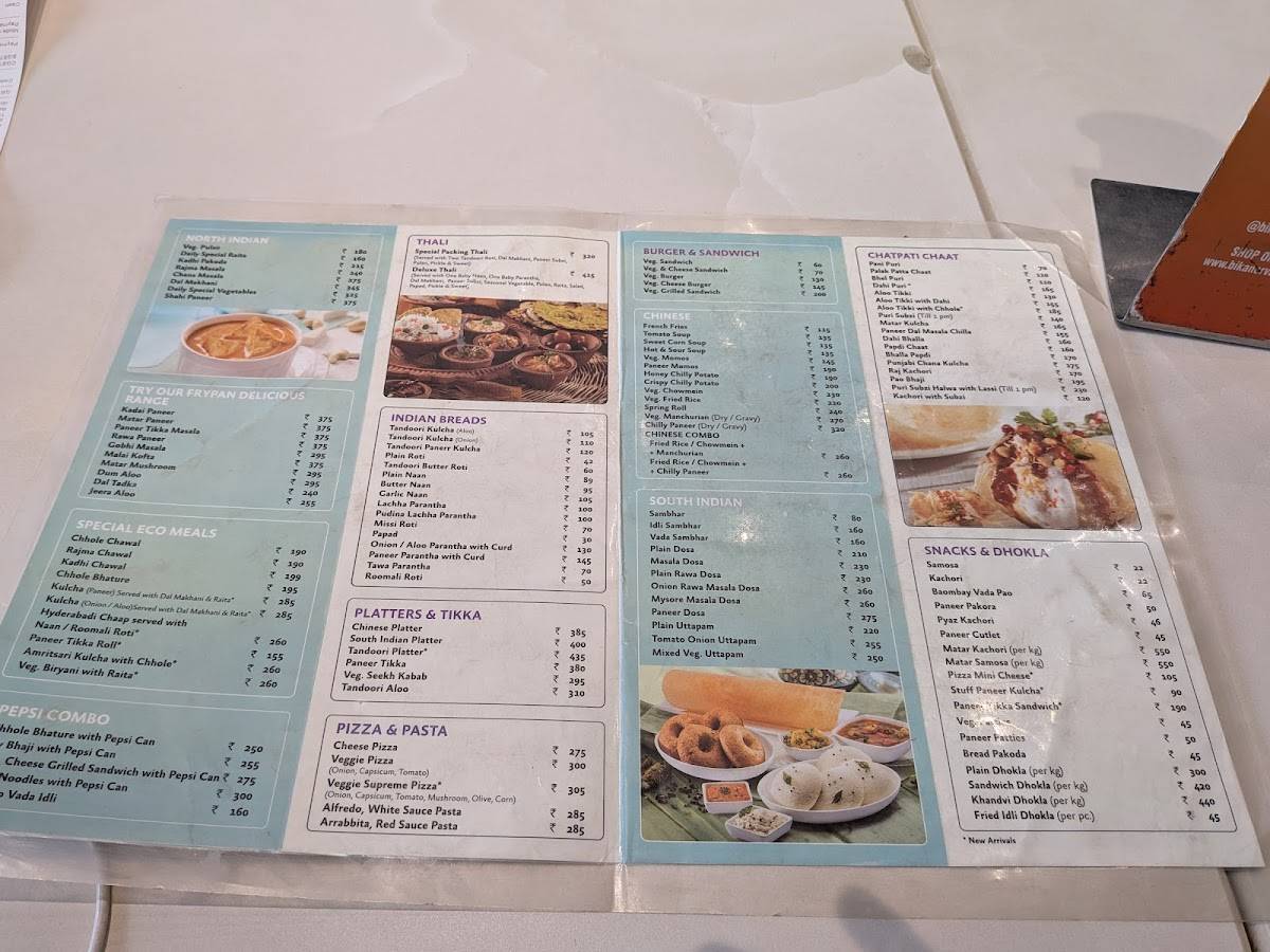 Bikanervala Okhla NSIC, Delhi menu