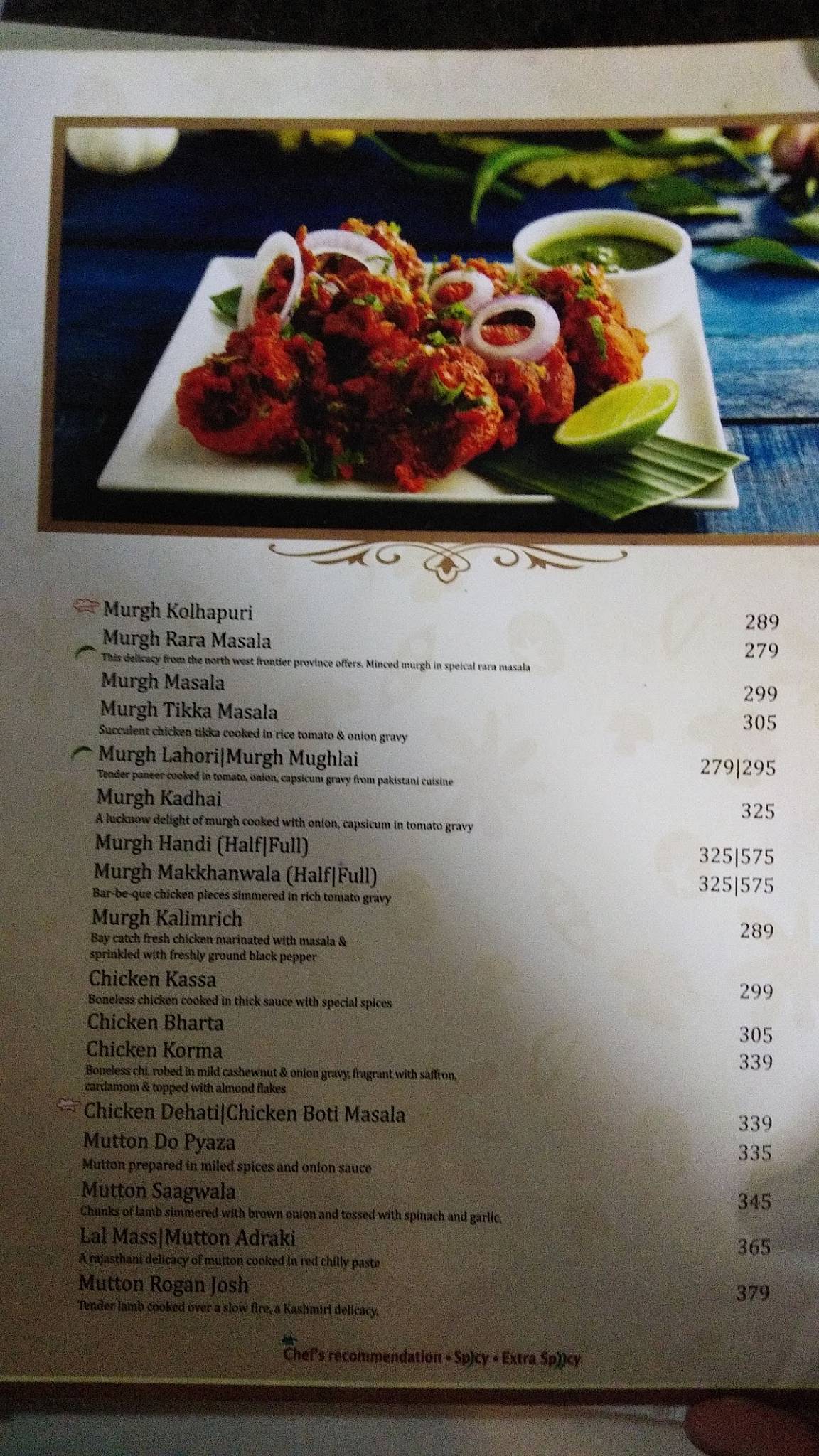 Billion Spice Food Court menu