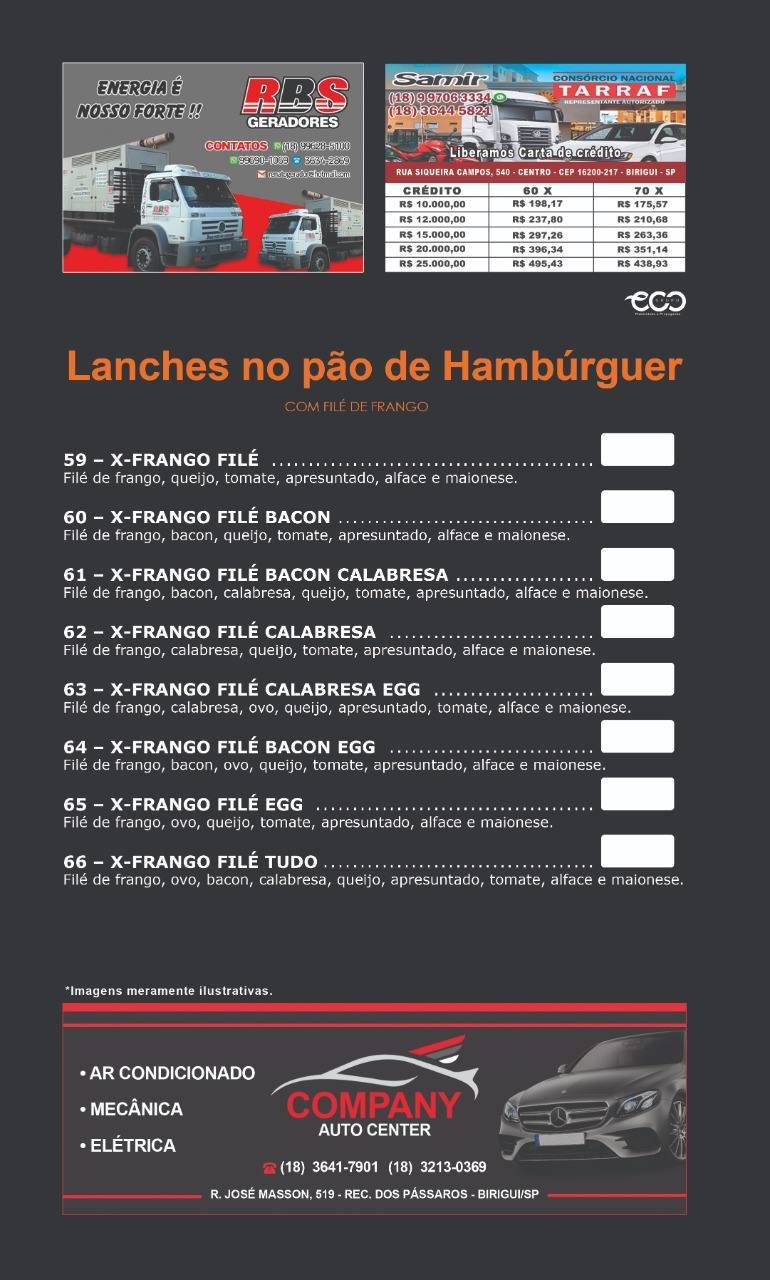 Mané Simpatia Tradicional " o famoso é aqui" cardápio