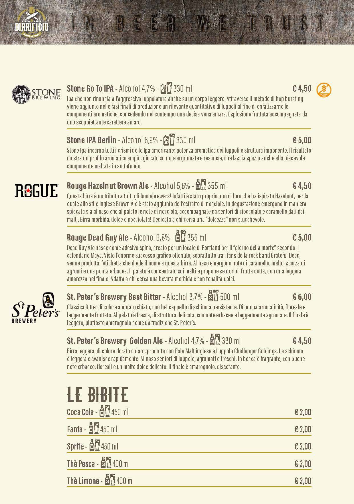 Menu di Bisboccia - Seriate 