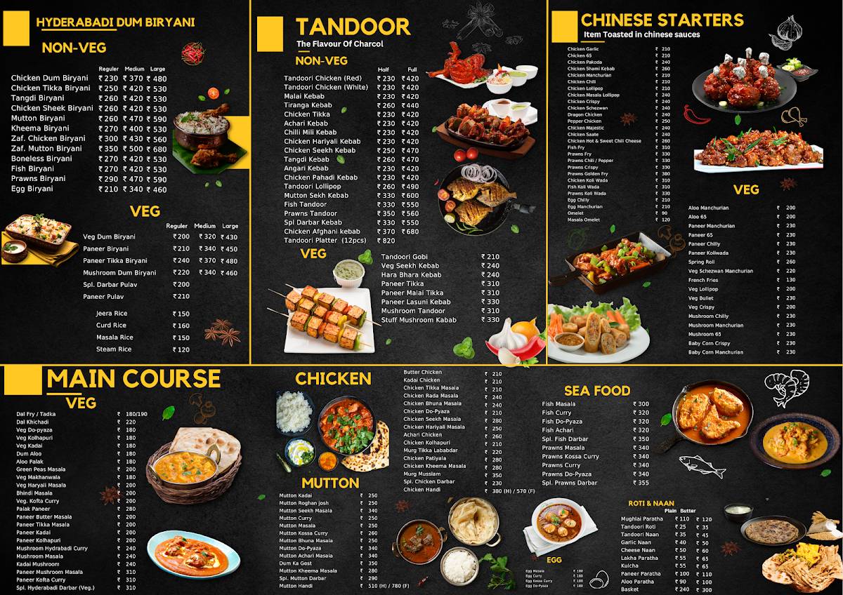 Biryani Darbar (Metro Mall) menu