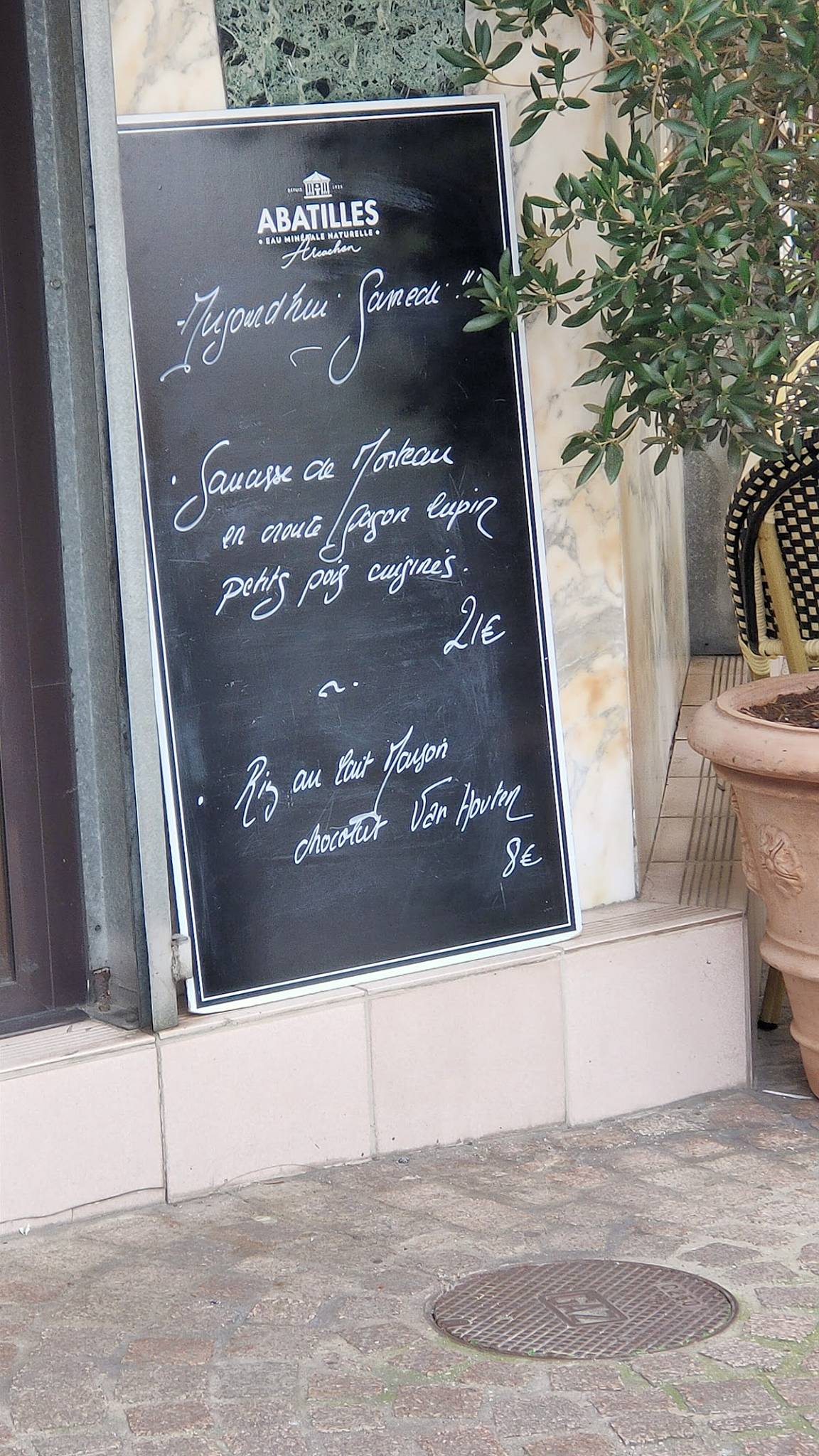 Menu de Bistrot Lupin - Bécon les Bruyères