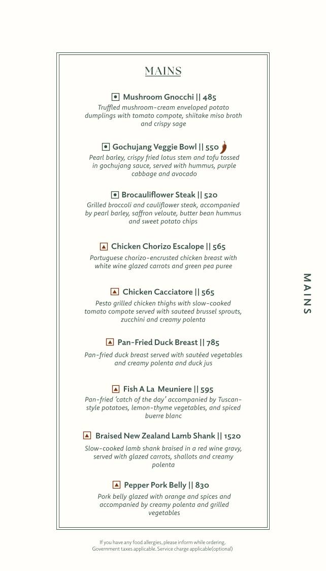 Bizou Cafe & Grill menu