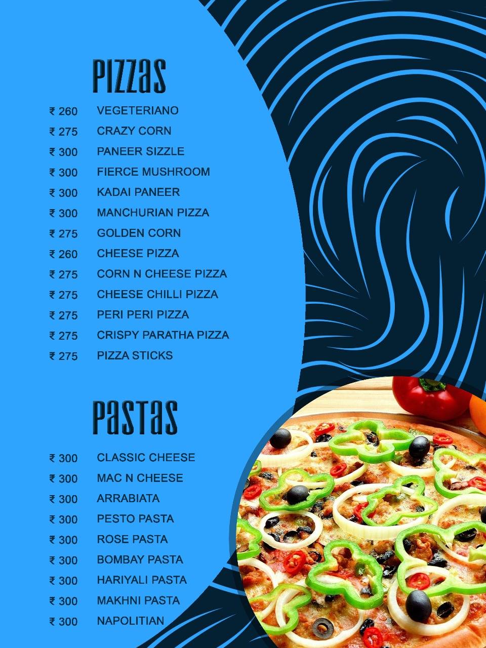 Blue Mist (Malligi) menu
