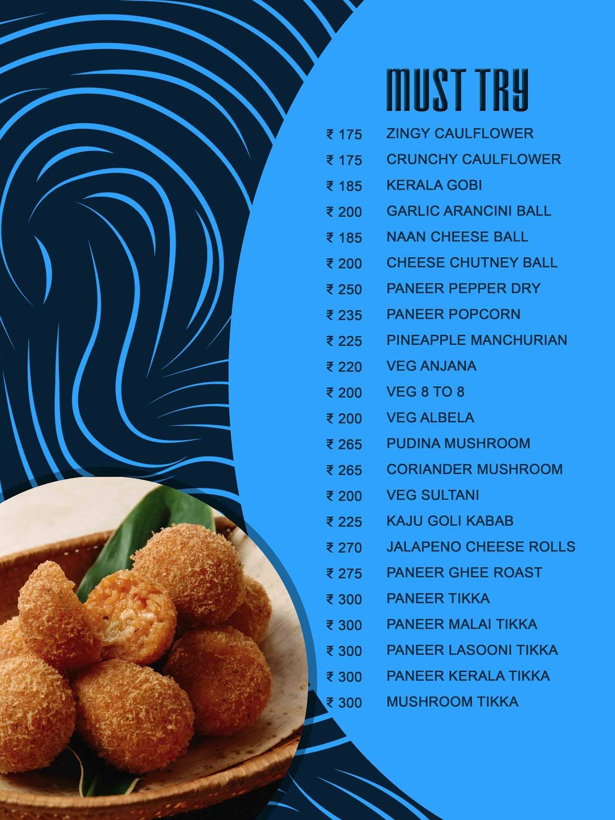 Blue Mist (Malligi) menu