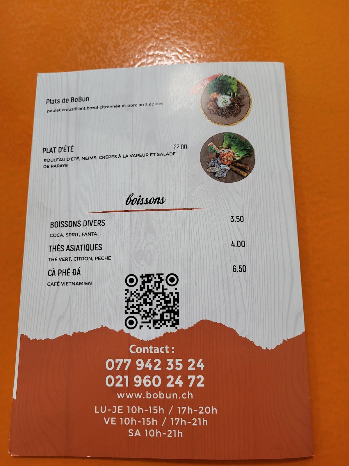 Menu di Bobun 
