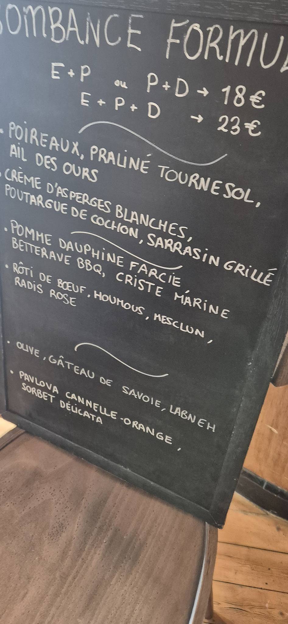 Menu de Bombance
