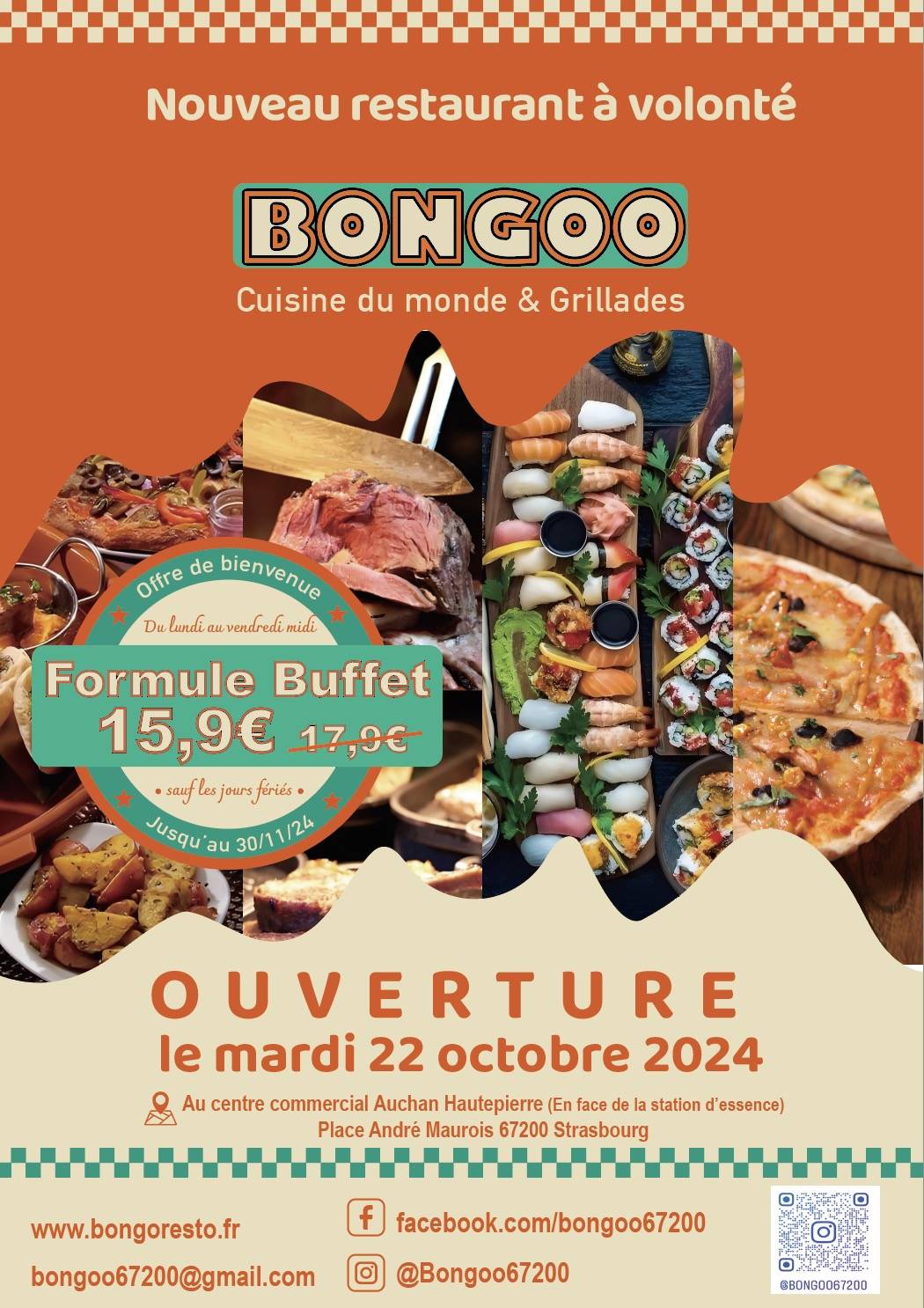 Menu de Bongoo