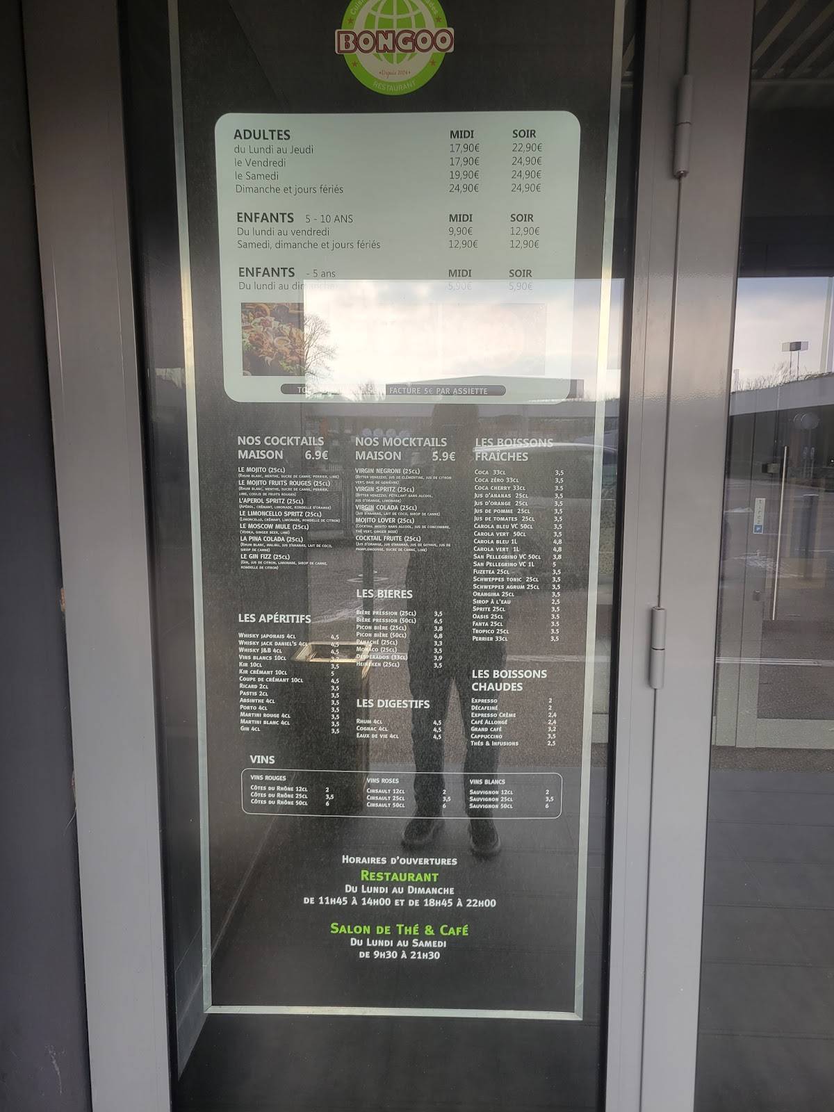 Menu de Bongoo