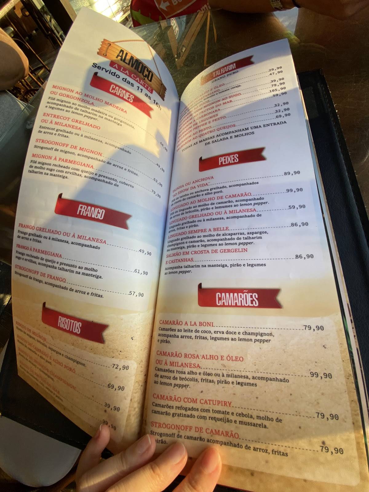 Bar do Boni cardápio