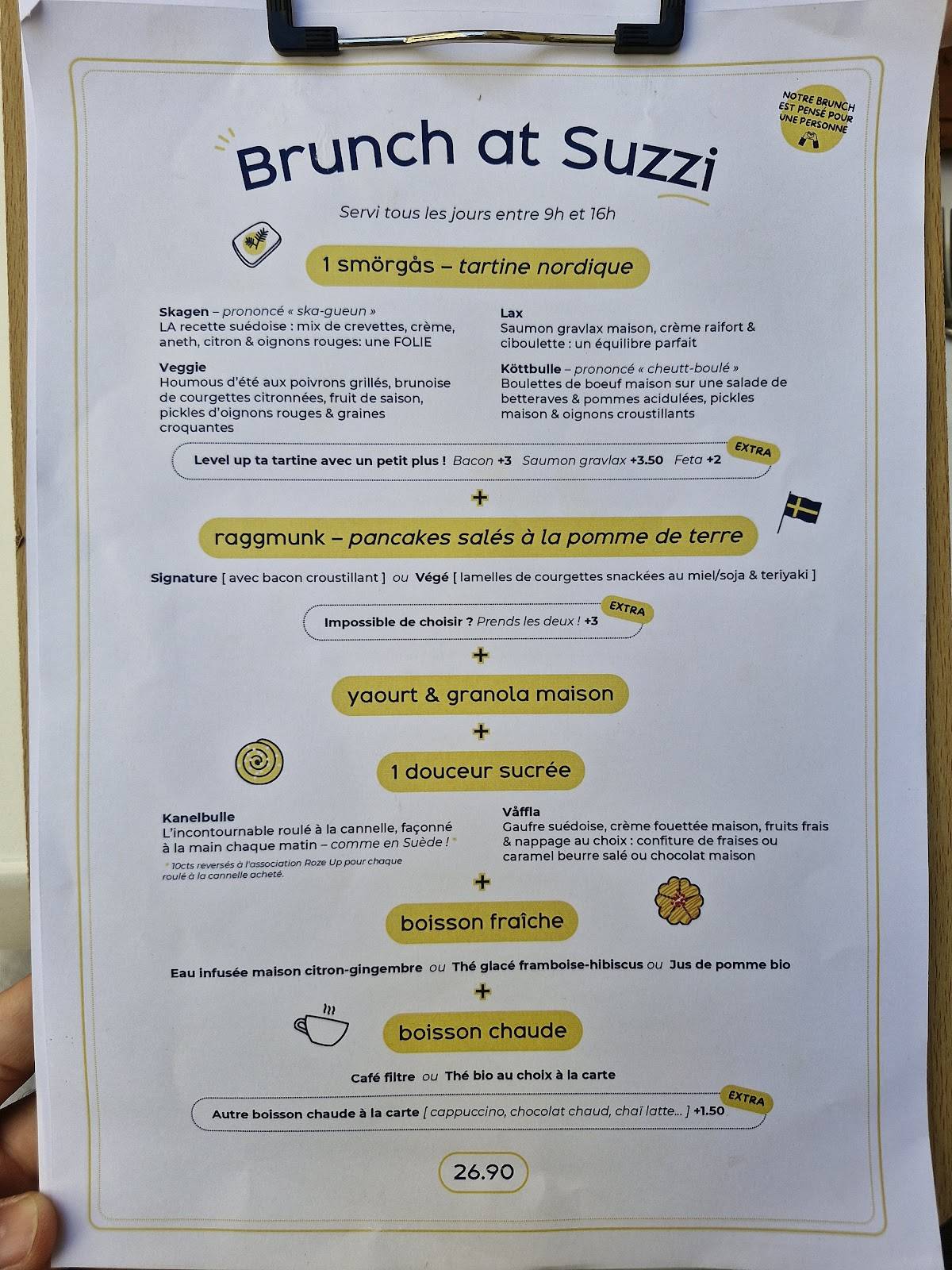 Menu de suzzi