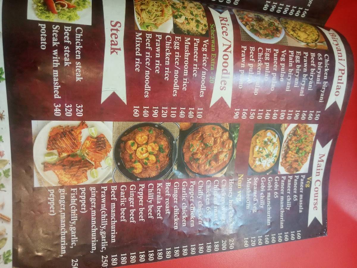 Boston Cafe menu