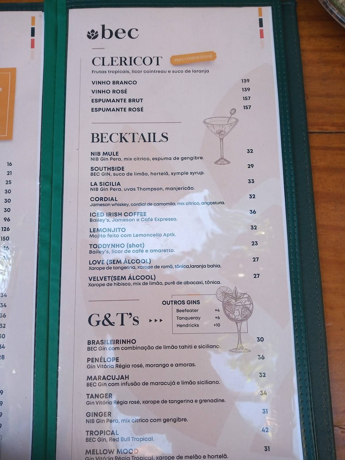 Botanikafé Pinheiros cardápio