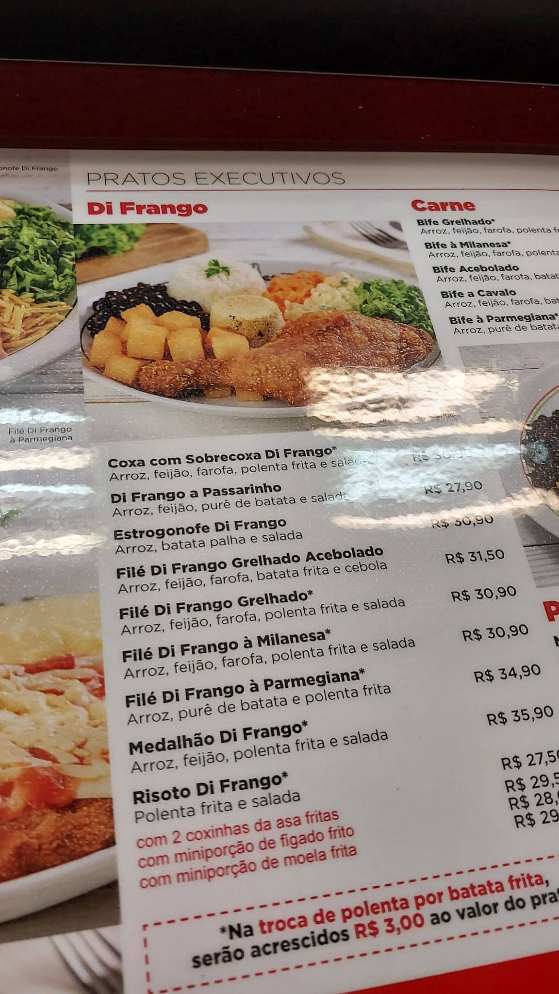 Brasileiríssimo cardápio