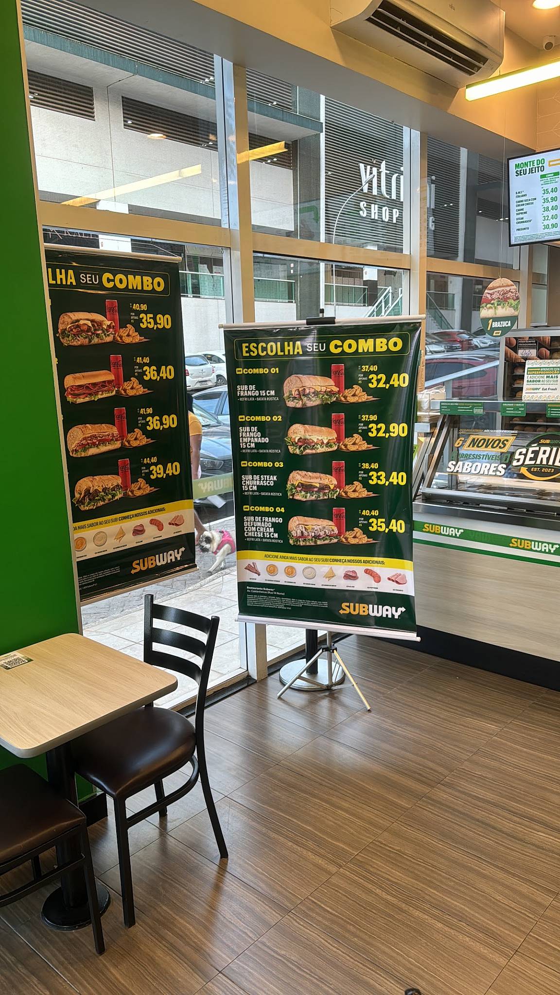 Subway cardápio