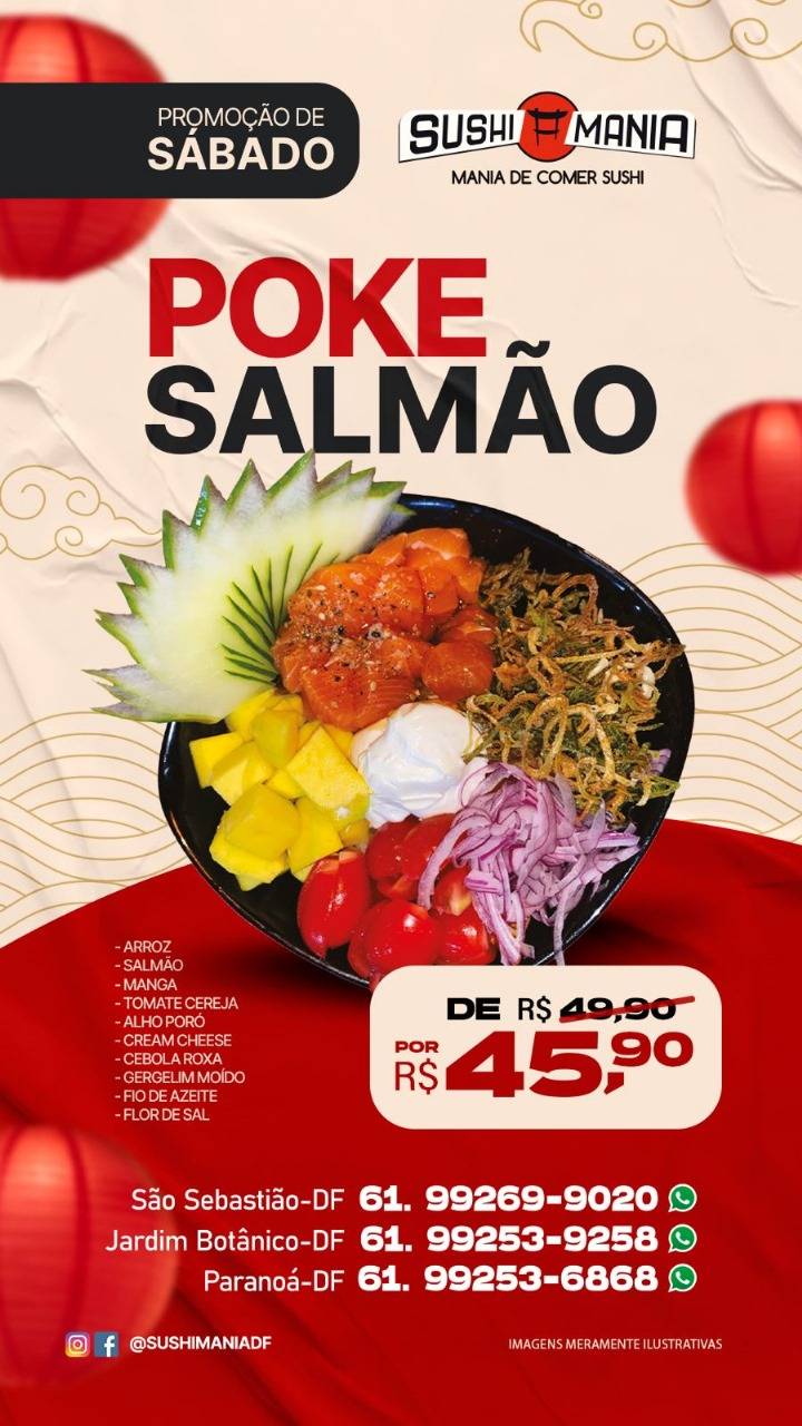 Sushi Mania São Sebastião cardápio