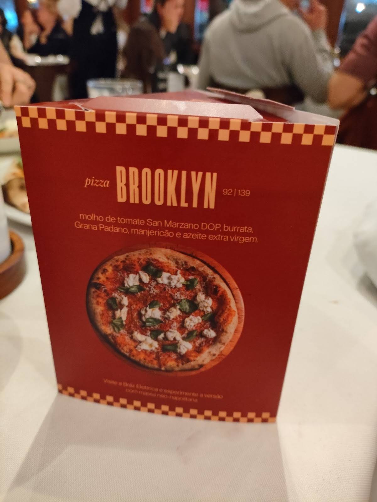 Bráz Pizzaria cardápio